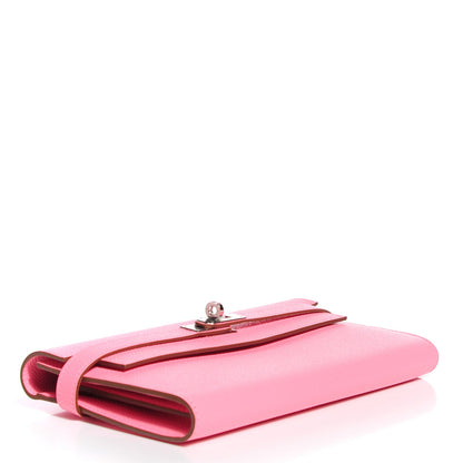 Hermes Epsom Kelly Longue Wallet Rose Confetti 4 of 16