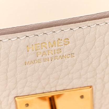 Hermes Taurillon Clemence Birkin 30 Craie 6 of 14