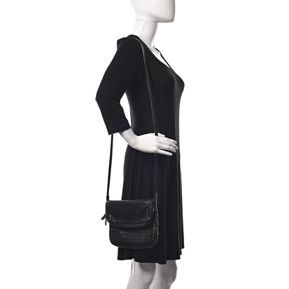 Bottega Veneta Nappa Intrecciato Crossbody Bag Black 2 of 10