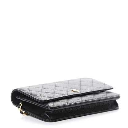 Chanel Caviar Quilted Wallet On Chain WOC Black 3 of 11