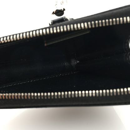 Prada Spazzolato Triangle Coin Pouch Bag Charm Black 5 of 6
