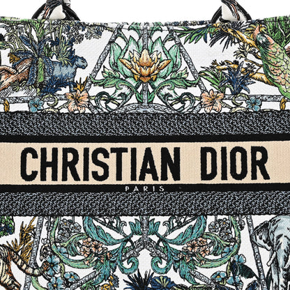 Christian Dior Canvas Embroidered Medium Etoile de Voyage Book Tote Multicolor 7 of 10