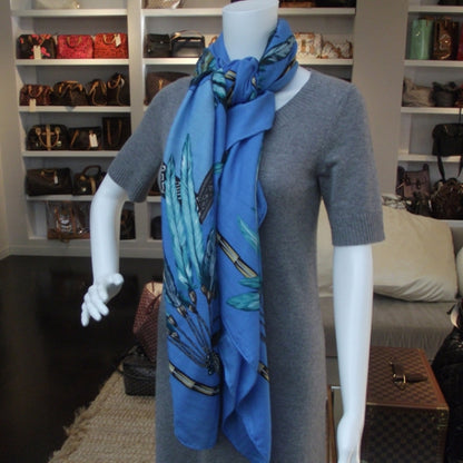 Hermes Cashmere Silk Brazil Shawl GM 140 2 of 7