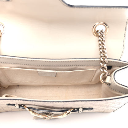Gucci Guccissima Signature Medium Emily Chain Shoulder Bag Mystic White 4 of 6