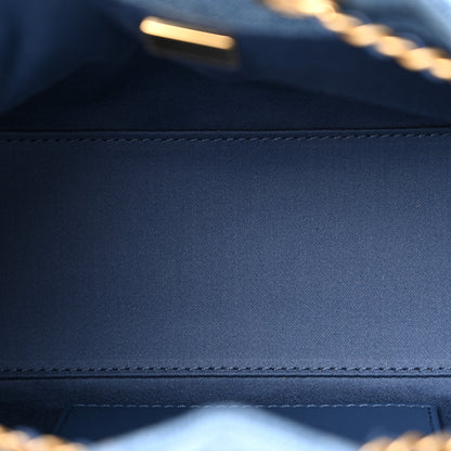 Chanel Washed Denim Quilted Mini Chanel 25 Handbag Blue 5 of 11