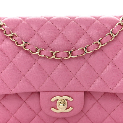 Chanel Caviar Quilted Medium Double Flap Pink 8 of 11