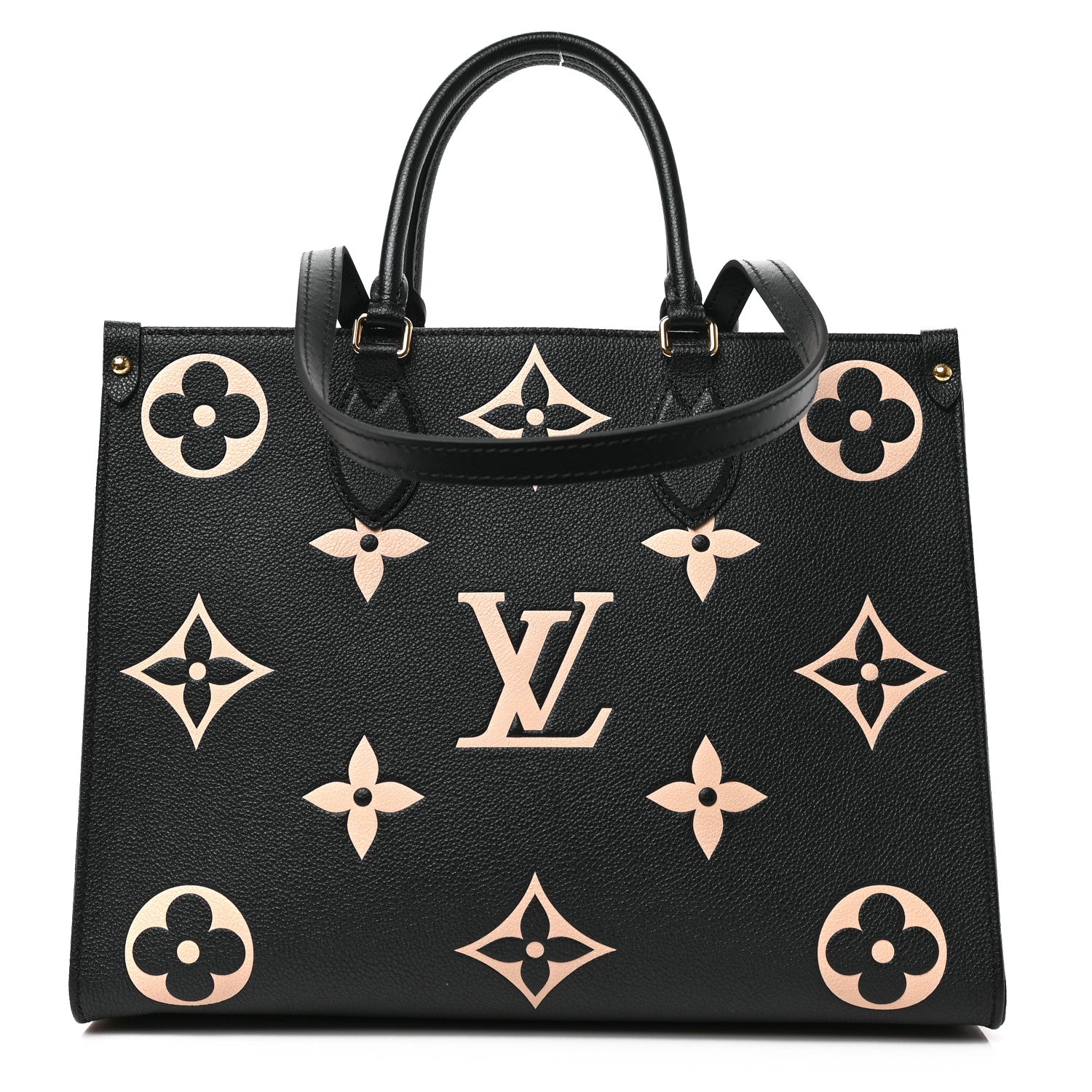 Louis Vuitton Empreinte Monogram Giant Onthego MM Black Beige 1 of 8