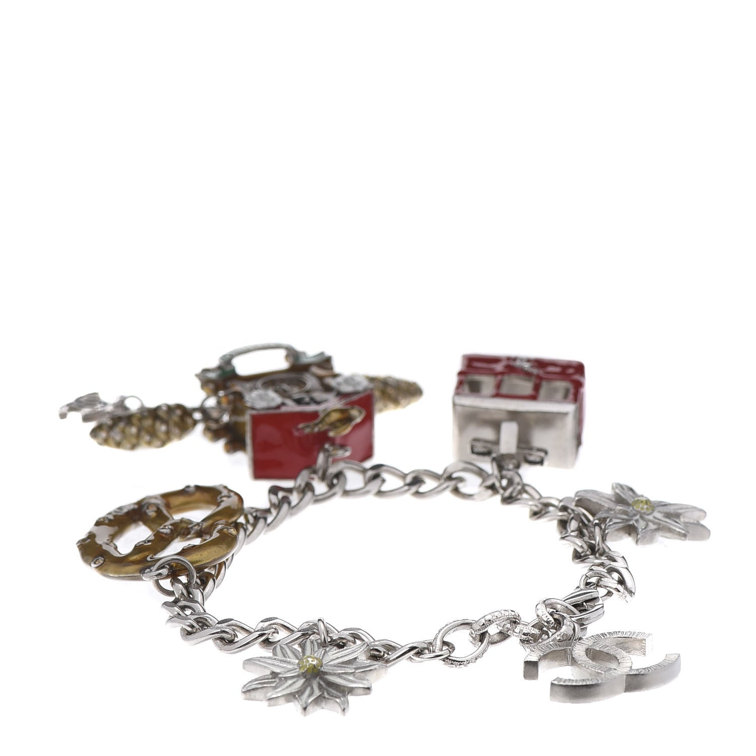 Chanel Enamel CC Paris Salzburg Charm Bracelet 3 of 7