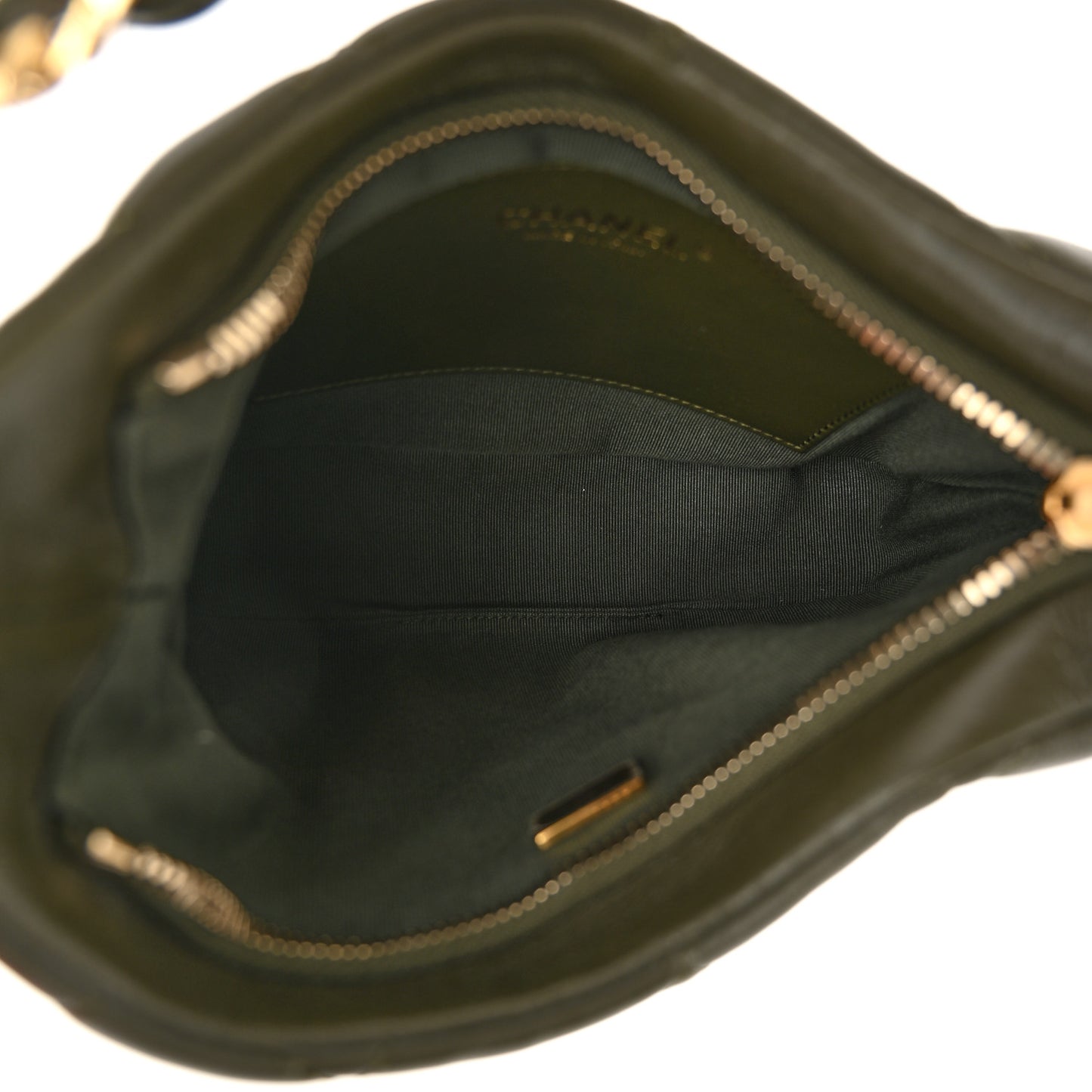 Lambskin Quilted CC Links Hobo Khaki