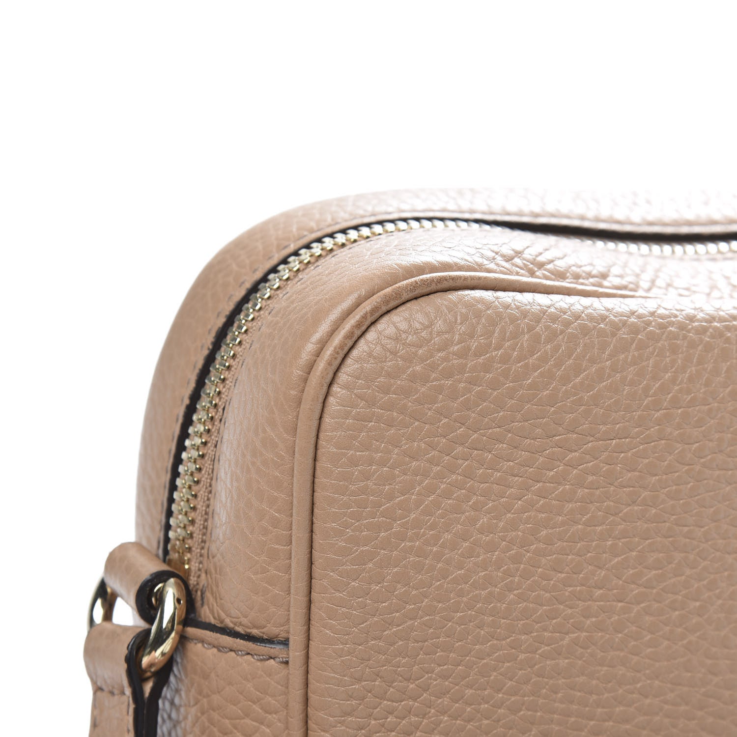 Gucci Pebbled Calfskin Small Soho Disco Bag Rose Beige 11 of 12