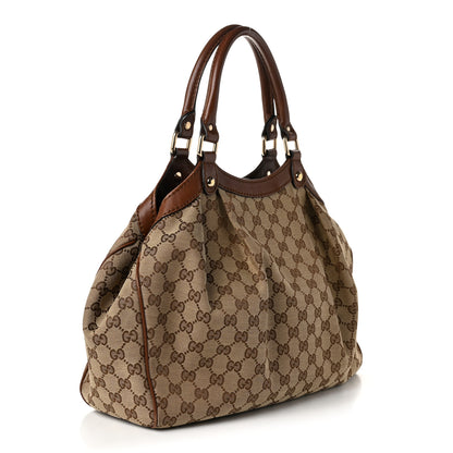 Gucci Monogram Medium Sukey Tote Brown 3 of 11