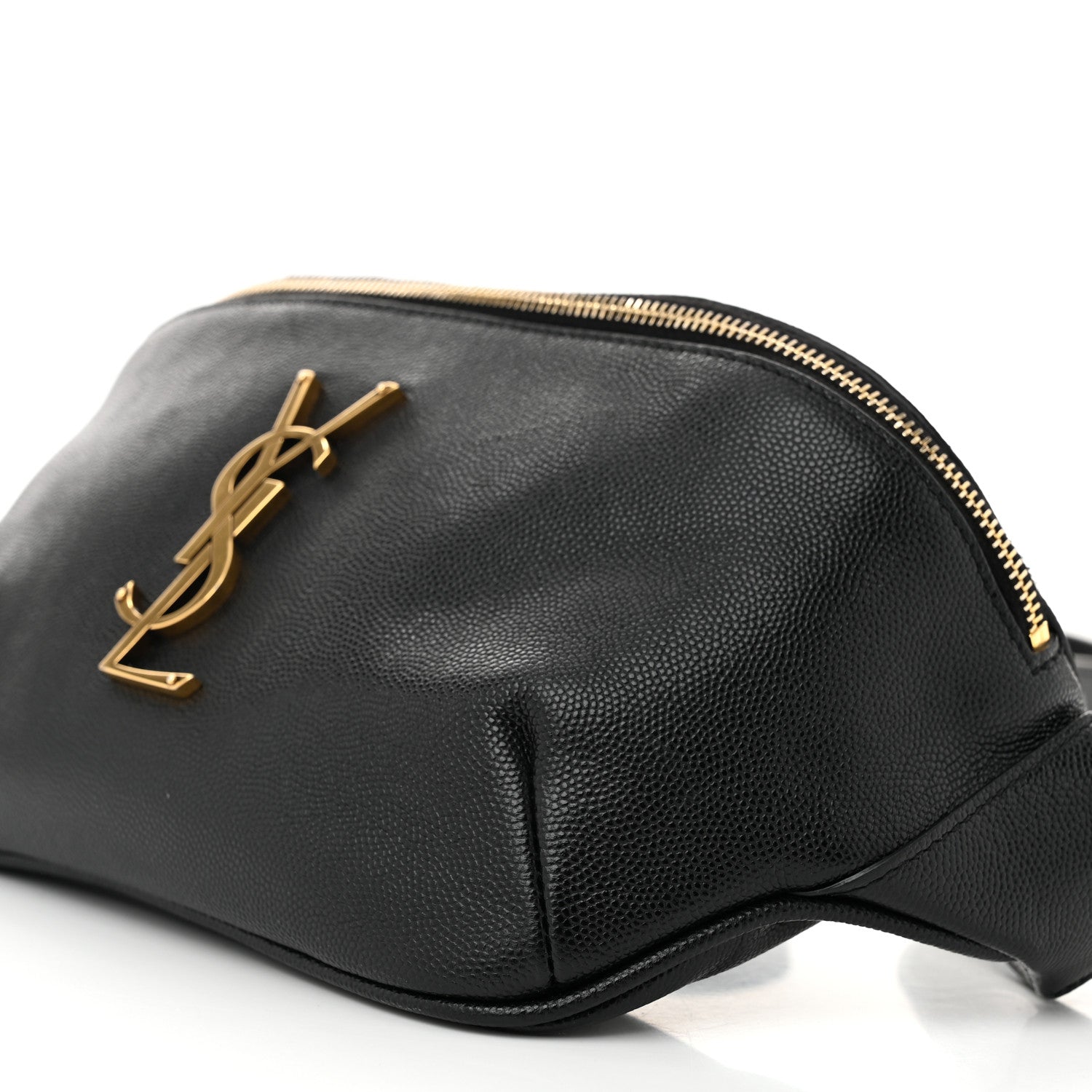 Saint Laurent Grain De Poudre Monogram Belt Bag Black 10 of 11