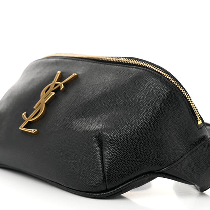 Saint Laurent Grain De Poudre Monogram Belt Bag Black 10 of 11
