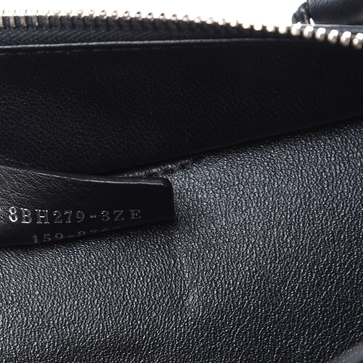 Fendi Vitello Pelo Flamingo Crocodile Embossed Petite 3Jours Tote Black 6 of 12