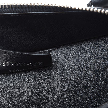 Fendi Vitello Pelo Flamingo Crocodile Embossed Petite 3Jours Tote Black 6 of 12