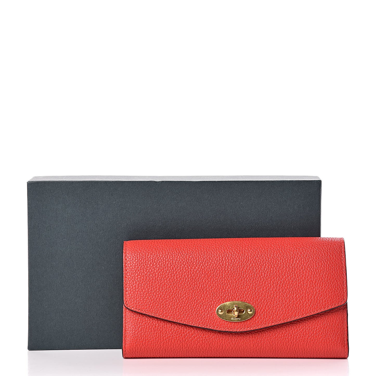 Small Classic Grain Darley Wallet Fiery Red