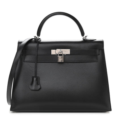 Hermes Epsom Kelly Sellier 32 Black 1 of 11