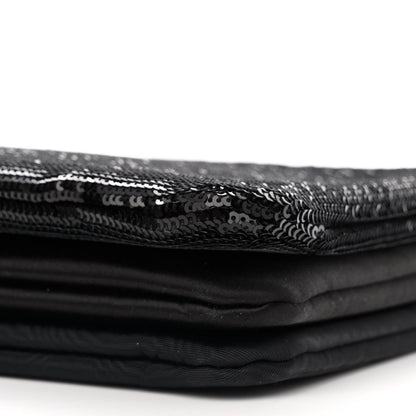 Celine Sequin Small Trio Crossbody Bag Black 12 of 12