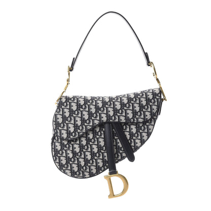 Christian Dior Oblique Saddle Bag Blue 1 of 8