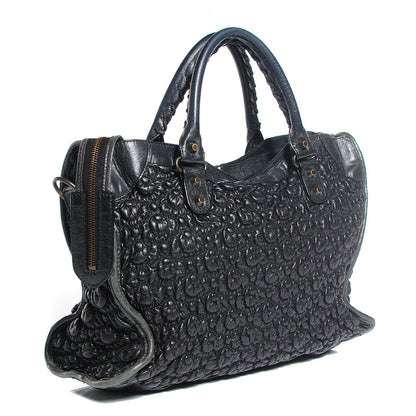 Balenciaga Smocked Agneau City Anthracite 3 of 12