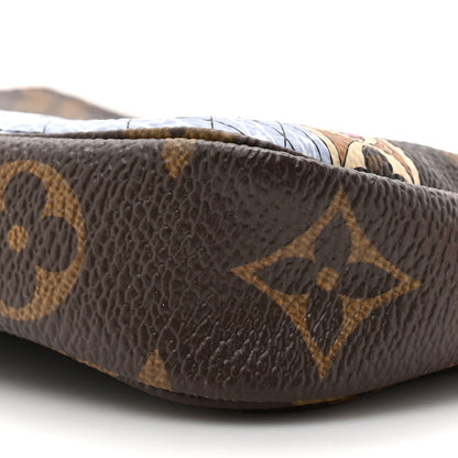 Louis Vuitton Monogram 2021 Christmas Animation London Mini Pochette Accessories Red 9 of 10