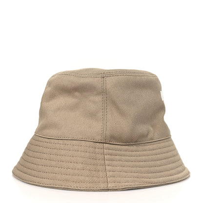 Prada Re-Nylon Logo Embroidered Womens Bucket Hat S Kaki 3 of 7