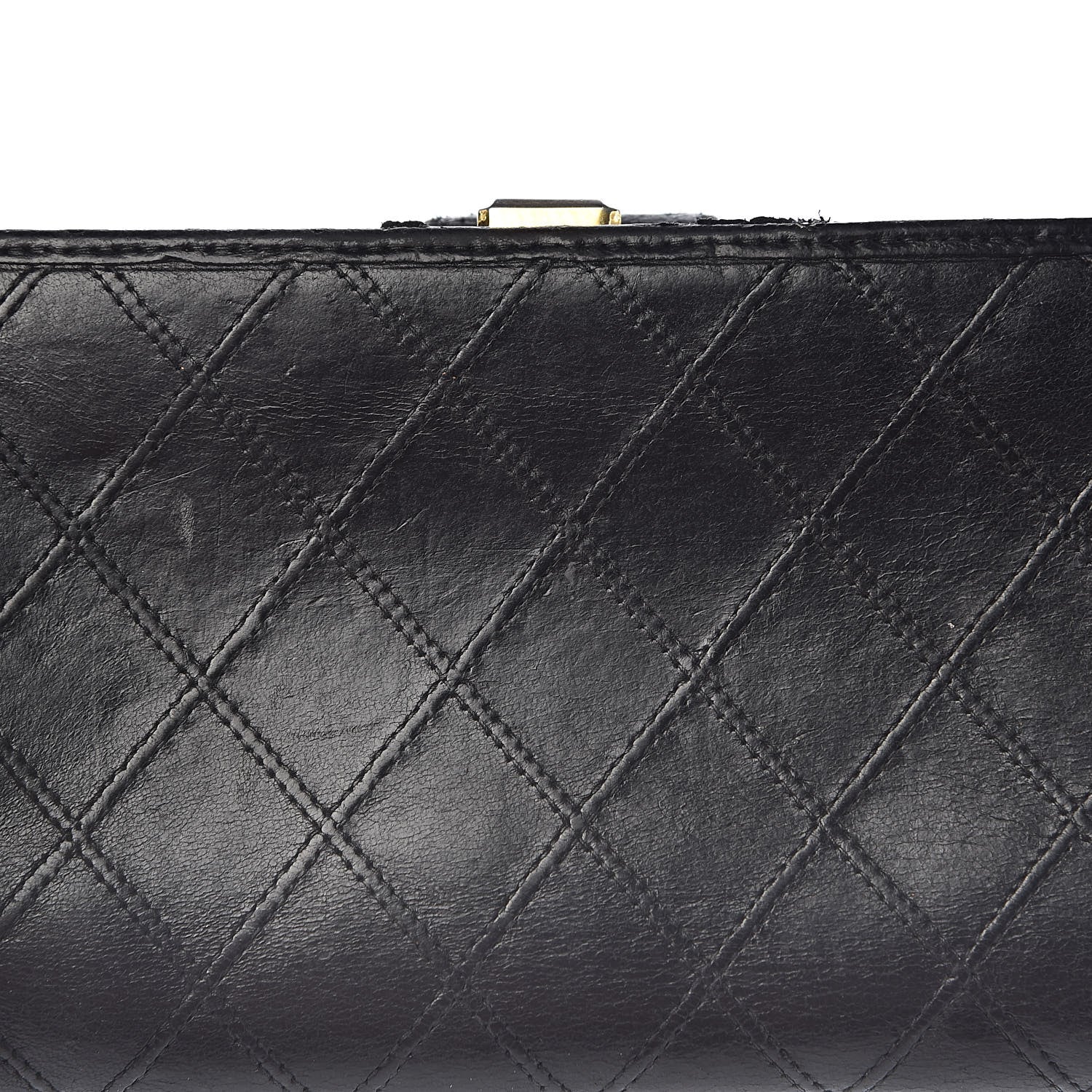 Chanel Lambskin Diamond Stitched French Wallet Black 18 of 19