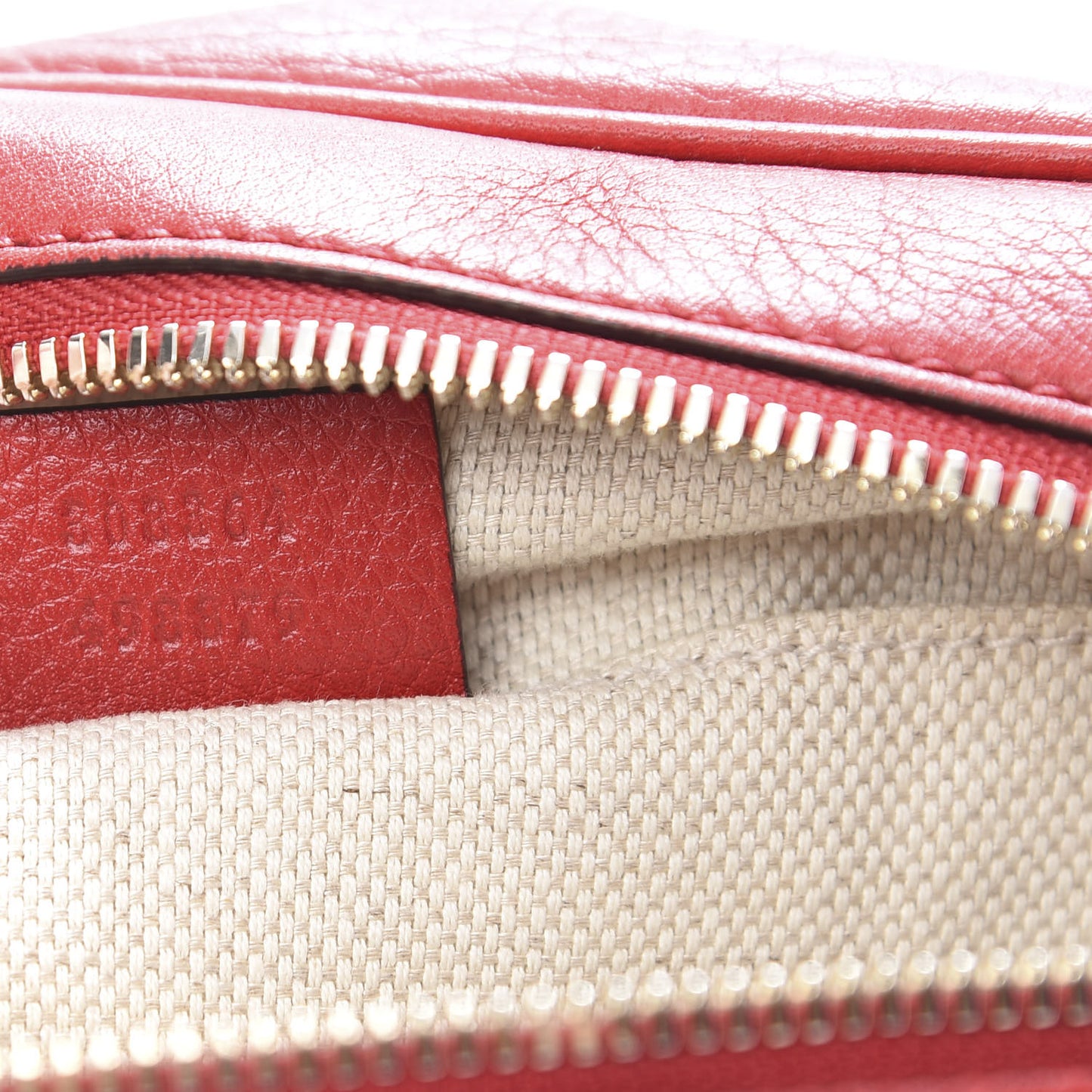 Pebbled Calfskin Small Soho Disco Bag Tabasco Red