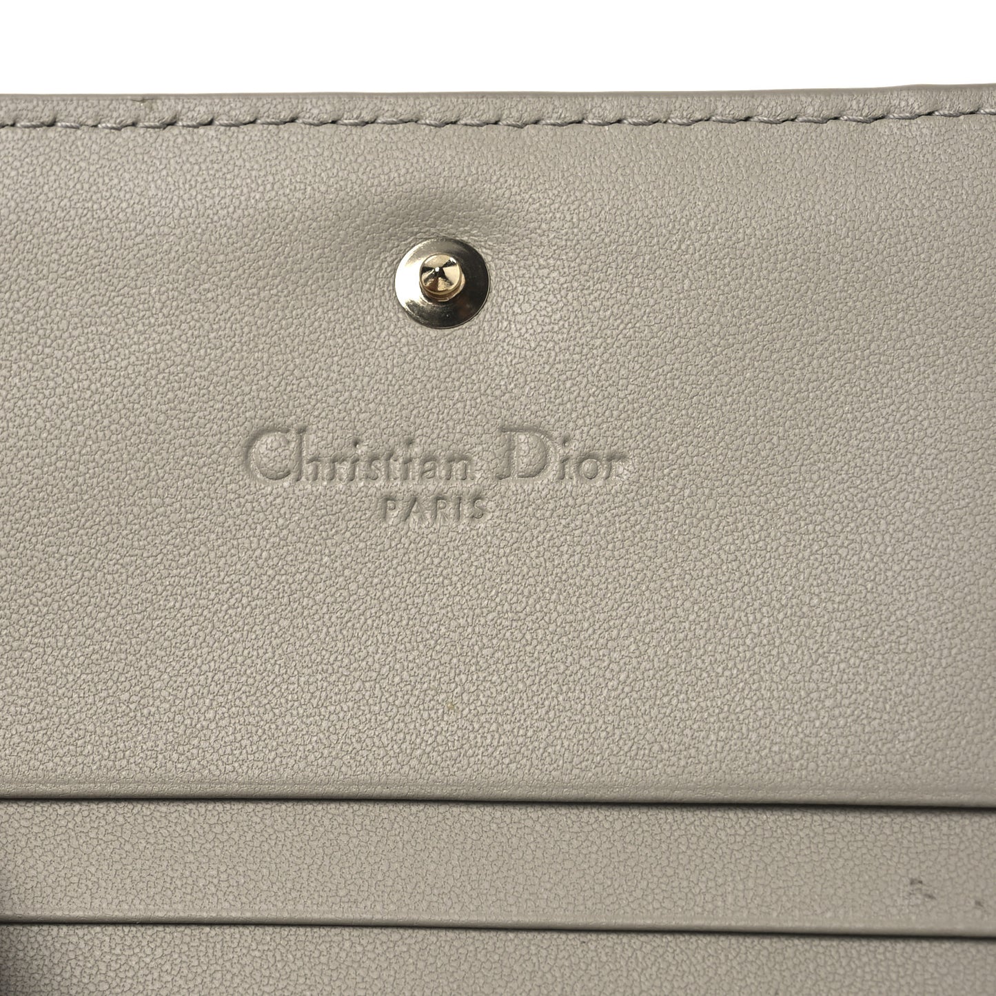 Lambskin Cannage Medium Lady Dior Flap Card Holder Sable