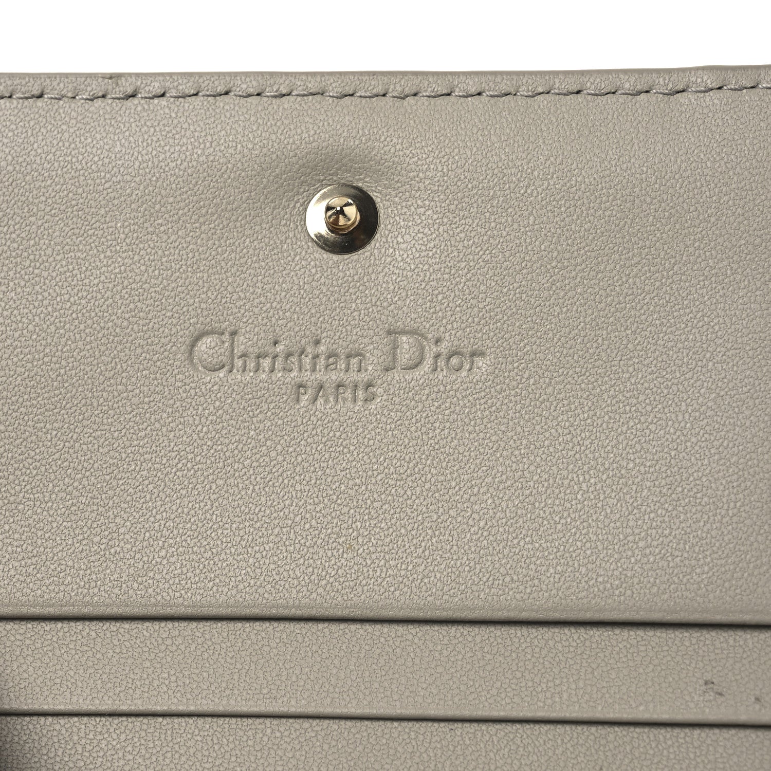 Christian Dior Lambskin Cannage Medium Lady Dior Flap Card Holder Sable 7 of 10