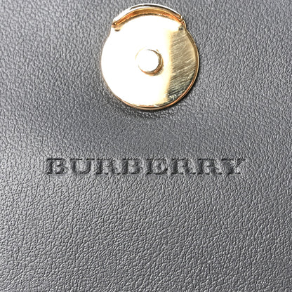 Burberry Grainy Calfskin House Check Henley Wallet On Chain Black 6 of 10
