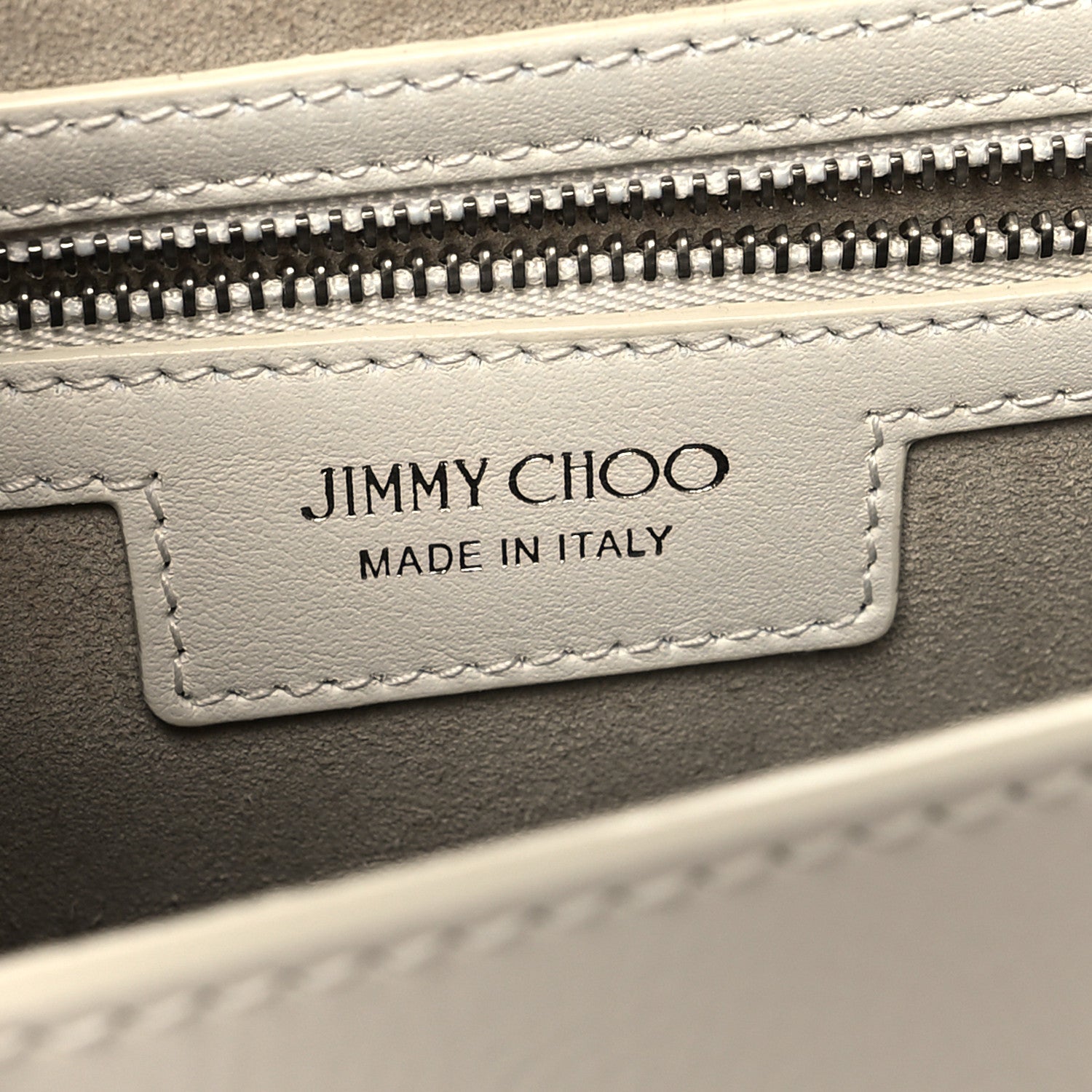 Jimmy Choo Textured Patent Calfskin Small Madeline Satchel Latte 6 of 13