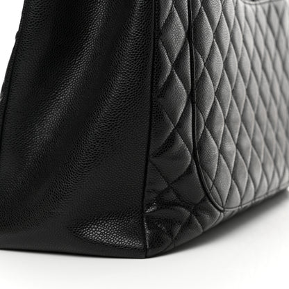 Chanel Caviar Quilted XL Grand Shopping Tote GST Black 12 of 12