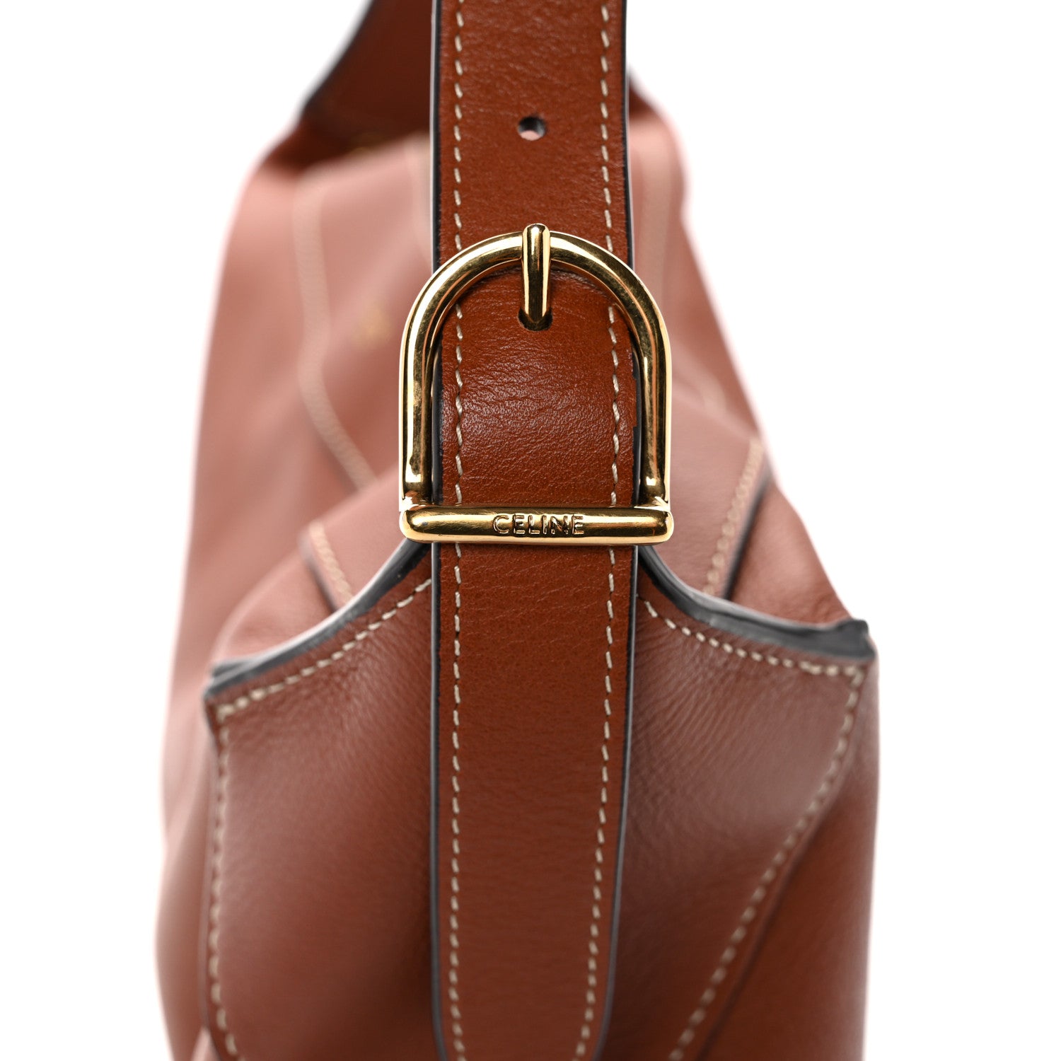 Celine Supple Calfskin Medium Romy Shoulder Bag Tan 11 of 14