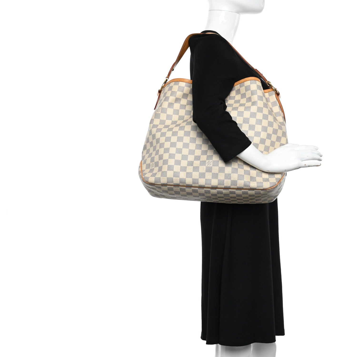 Louis Vuitton Damier Azur Delightful MM Rose Ballerine 2 of 16