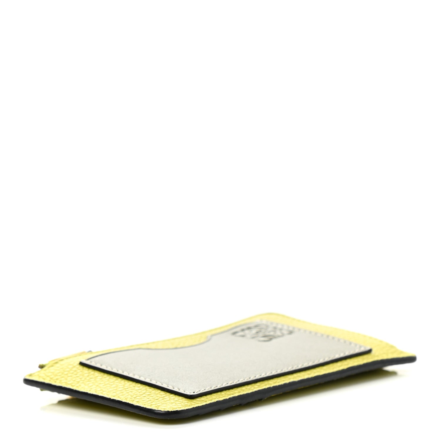 Loewe Soft Grained Calfskin Coin Card Holder Lime Yellow Avocado 4 of 8