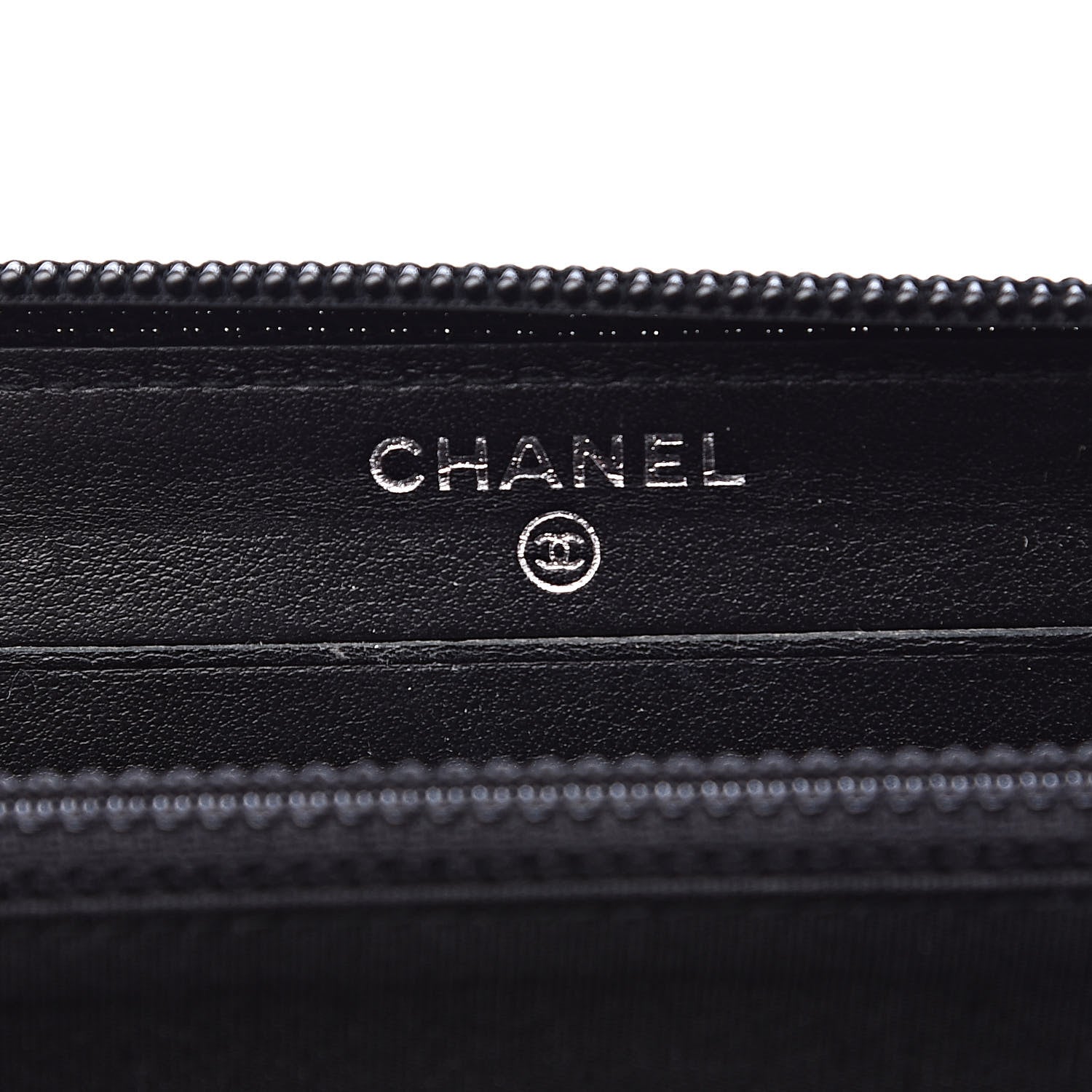 Chanel Caviar Quilted Small Boy Zip Around Wallet Black 6 of 10