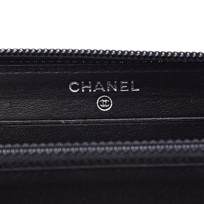 Chanel Caviar Quilted Small Boy Zip Around Wallet Black 6 of 10