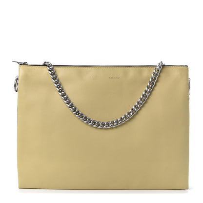 Celine Lambskin Soft Trio Zipped Bag Vanilla 1 of 9