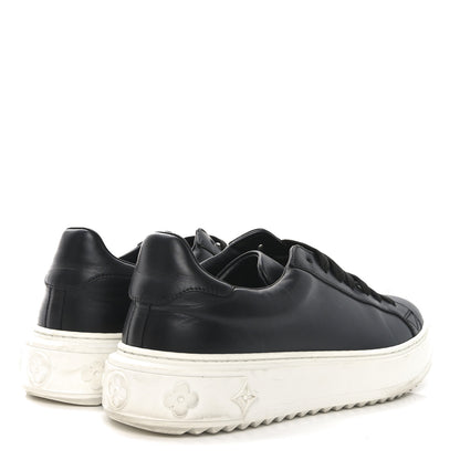 Louis Vuitton Calfskin Time Out Sneakers 39.5 Black 5 of 8