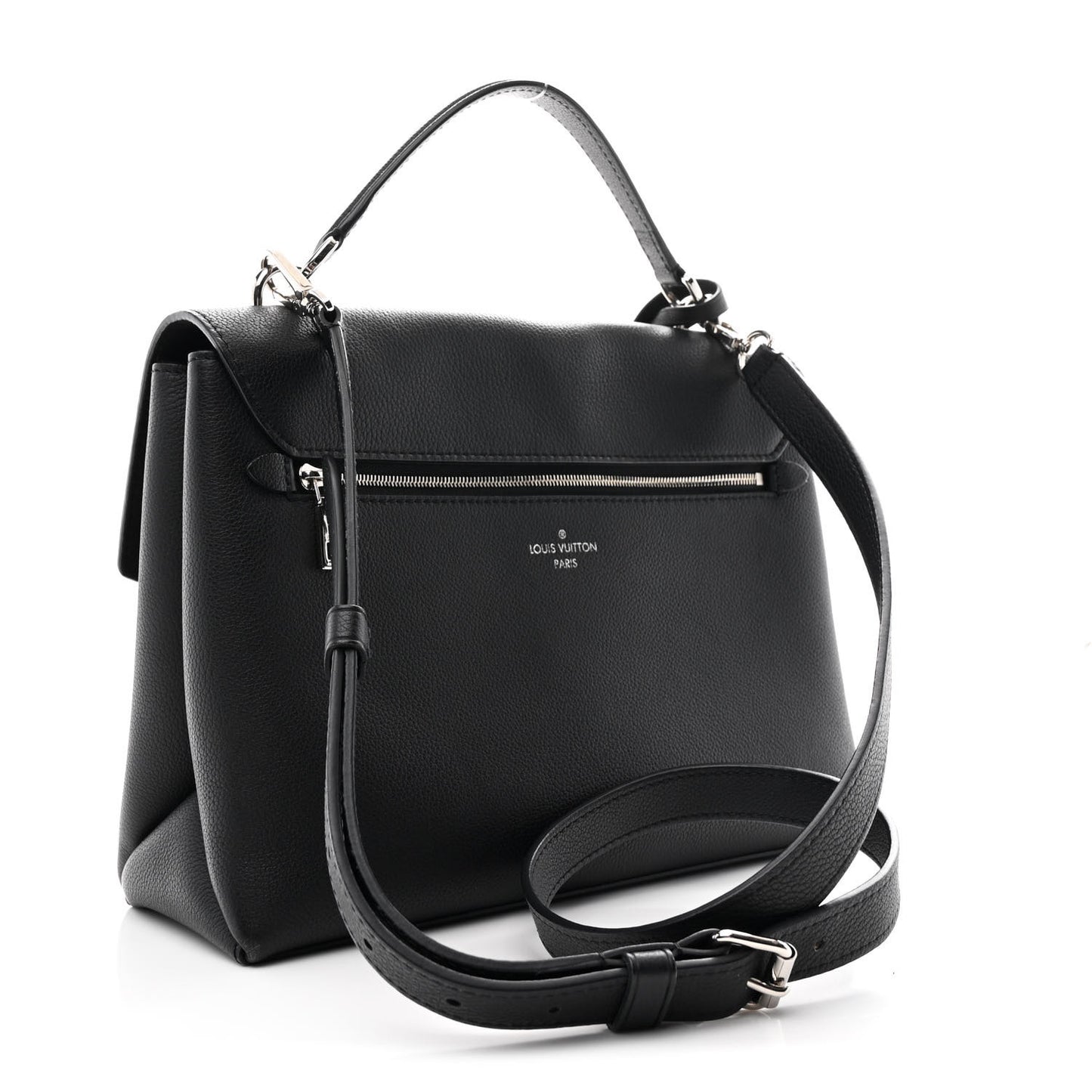 Soft Calfskin My Lockme Top Handle Black