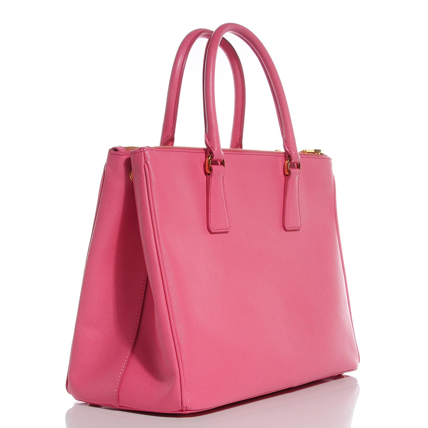 Saffiano Medium Galleria Double Zip Tote Geranio