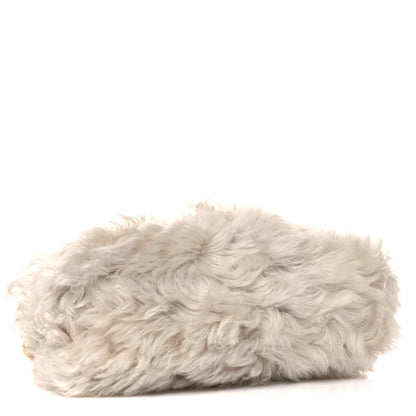 Bottega Veneta Shearling Lambskin The Pouch Chain White 4 of 9