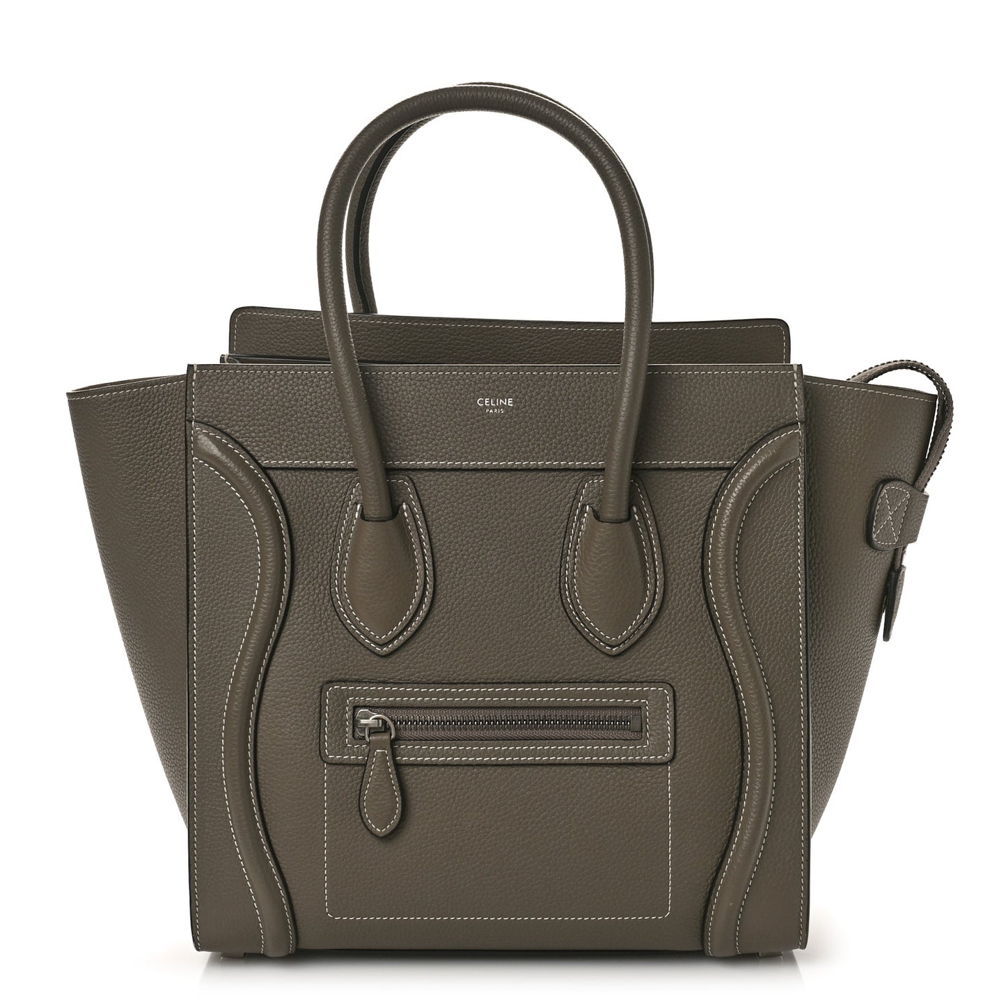 Drummed Calfskin Micro Luggage Souris