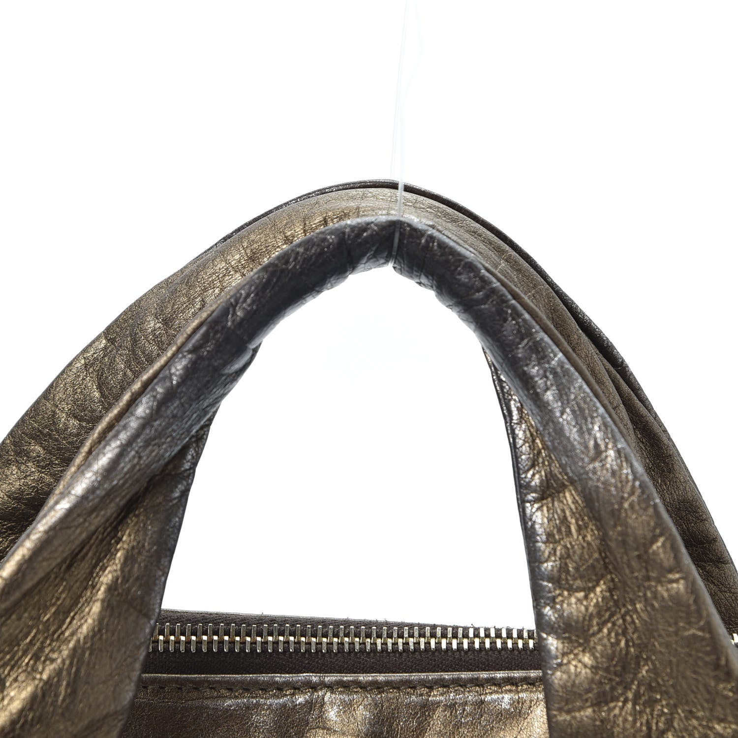 Gucci Metallic Medium Hysteria Tote Bronze 10 of 13