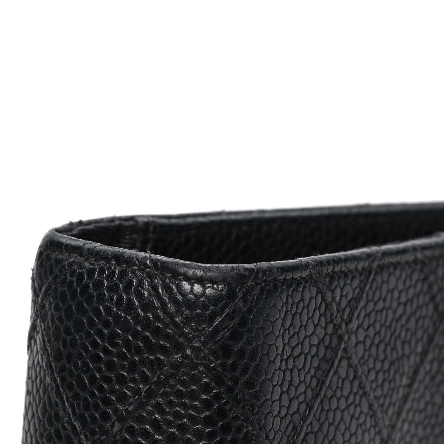 Caviar Stitched Agenda Cover Black