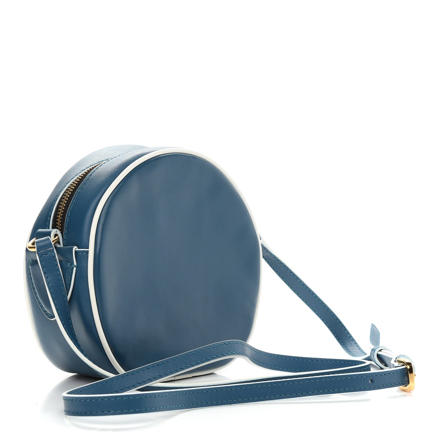 Marc Jacobs Calfskin Voyager Circle Crossbody Deep Teal 3 of 10