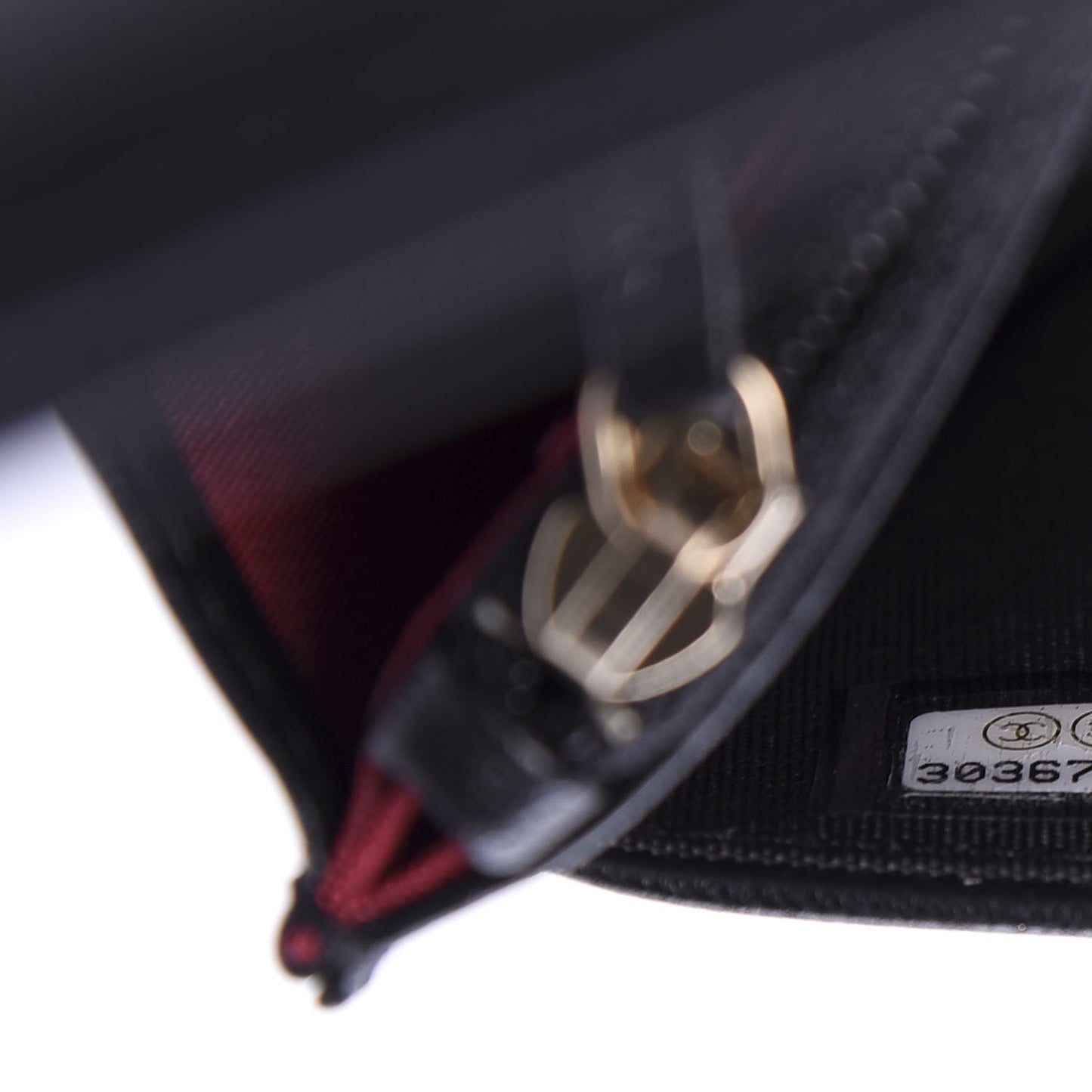 Goatskin Quilted 19 Wallet On Chain WOC Black