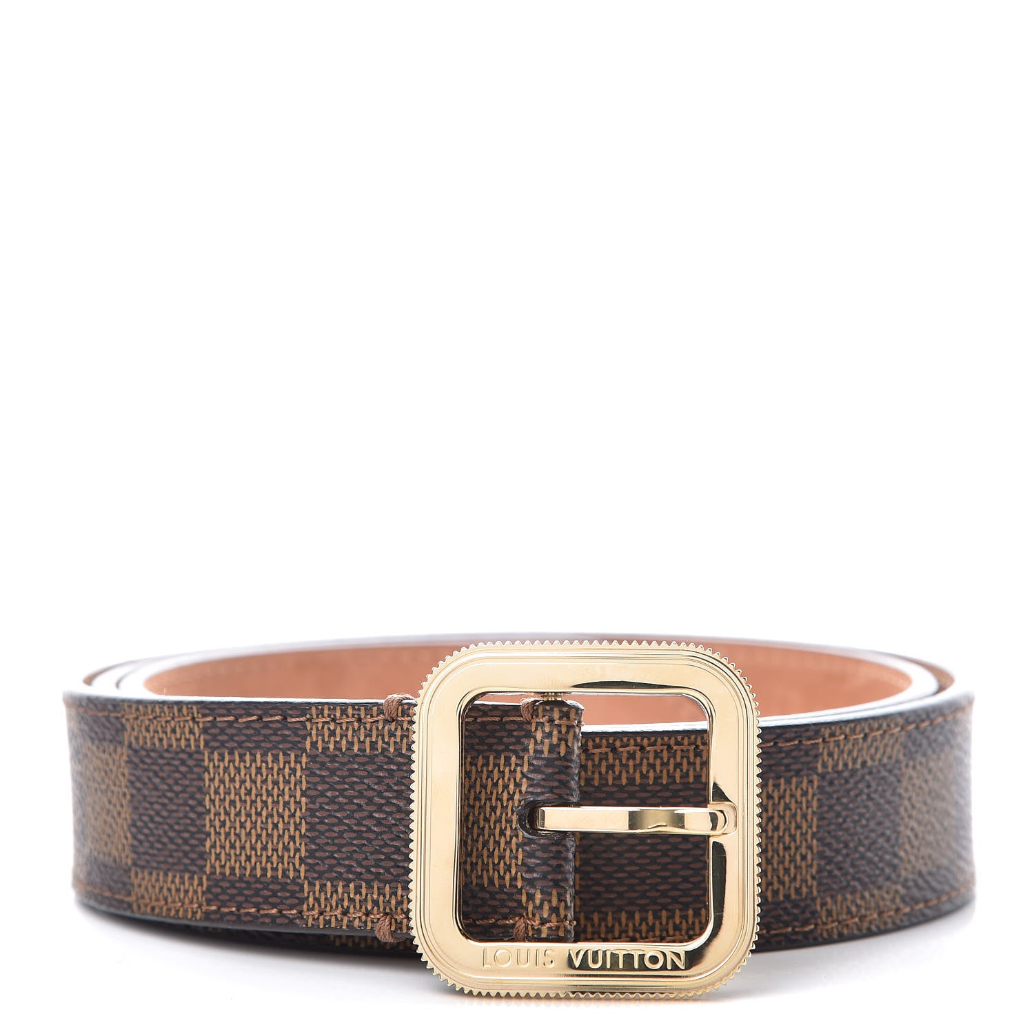 Louis Vuitton Damier Ebene Tresor Belt 85 34 1 of 10