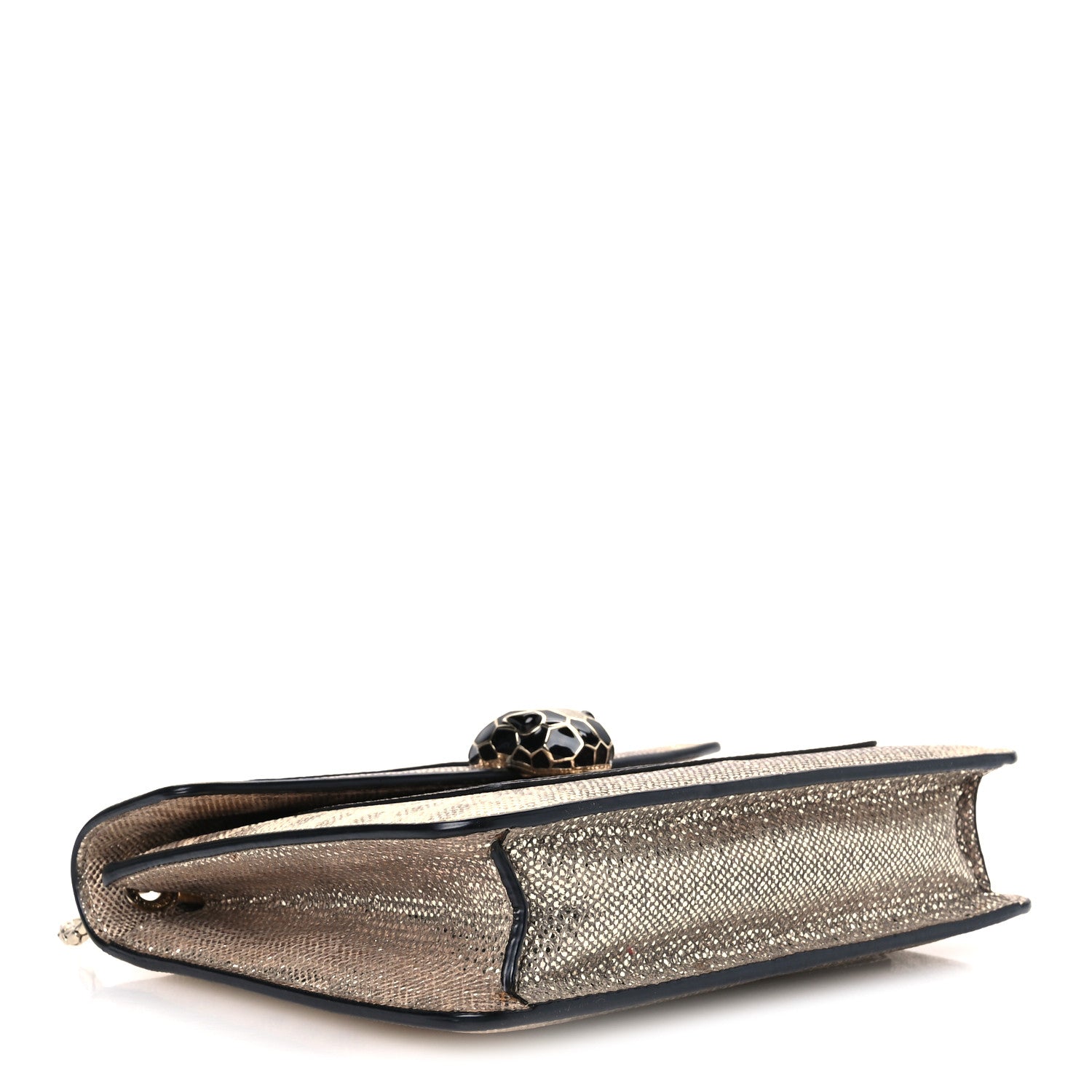 Bulgari Metallic Karung Serpenti Forever Crossbody Beige 5 of 12
